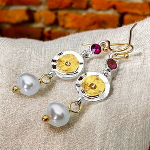 🆕️Elegant Fashion Dangle Earrings with Faux Pearls and Sparkling Rhinestones✨
